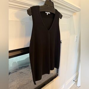 Chico's Black V-Neck Top NWOT